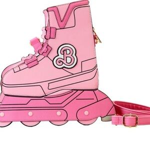 Loungefly Authentic Barbie Pink Roller Skate Crossbody Bag